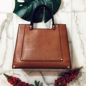 Brown & Black Tote Bag